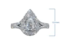 Классическое кольцо из белого золота э4712кц08220602_white