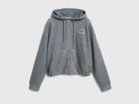 Толстовка на молнии со стопперами, Серый