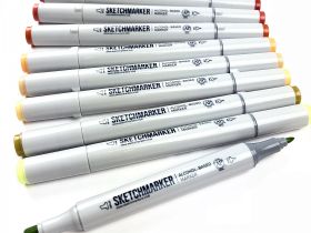Маркер двухсторонний на спиртовой основе Sketchmarker Цвет Зеленый грейфер