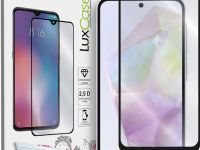 Защитное стекло LuxCase для Samsung Galaxy A55 с чёрной рамкой