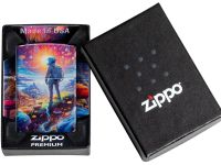 Зажигалка ZIPPO Mushroom Forest Design с покрытием 540 Matte, латунь/сталь, разноцветная, матовая, 38x13x57 мм