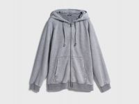 Толстовка на молнии с капюшоном, Серый