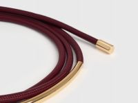 Пояс-шнур с металлической деталью, Фиолетовый