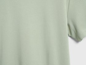 Футболка из гладкого хлопка, Зеленый