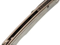 Складной нож TUOTOWN Saira Stonewash, сталь T14N, рукоять Grey Ti