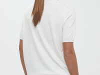 Джемпер с коротким рукавом и воротником-стойкой