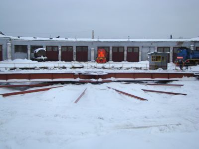 Поворотный круг и депо ст. Пермь II