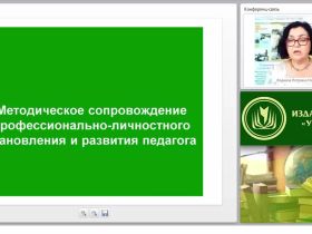 Методическое сопровождение профессионально-личностного становления и развития педагога