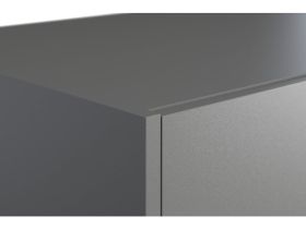 Распашной шкаф Изи 3-130x220 Графитовый/оранжевый