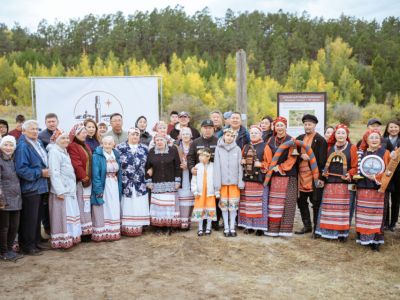 В Табаге установили верстовой столб – начало «Ямщицкого подворья»