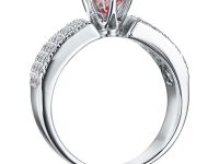 Кольцо из белого золота э0912кц07160700_pink