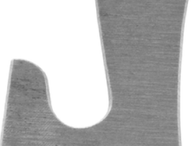 Держатель заднего переключателя "петух" Meta №19 фрезерованный (серебристый)