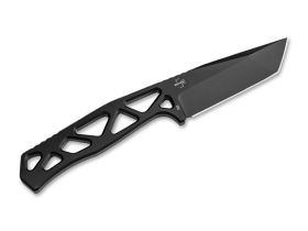 Нож с фиксированным клинком Boker FX01, сталь D2, рукоять сталь, черный