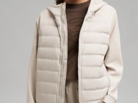 Стеганая куртка с наполнителем из натурального пуха