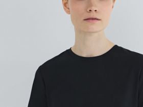 Футболка с драпировкой, Черный