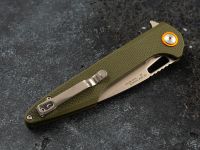 Складной нож Artisan Archaeo, сталь D2, рукоять G10, green