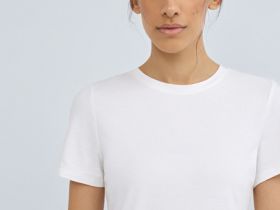 Базовая футболка из хлопка, Белый