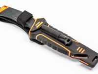 Нож для выживания с огнивом и точилкой Ganzo G8012, черно-оранжевый