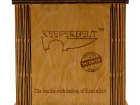 Ремень-нож Череп Keeperbelt, латунь