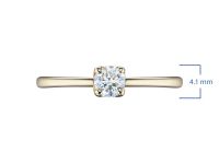 Помолвочное кольцо из желтого золота с бриллиантом э0301кц04220754