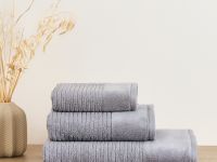 Полотенце махровое Винченца/Vincenza, серое I