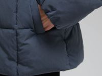 Пуховик с воротником-стойкой и съемным капюшоном