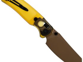 Складной нож Bestech Knives Cicada's Wing, сталь 10Cr15MoV, рукоять Ultem, золотистый/коричневый