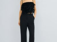 Расклёшенные брюки, Черный