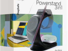 Беспроводное зарядное устройство VLP Powerstand для Apple 3-в-1 15 Вт Чёрное