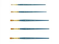 Кисть синтетика №12 плоская Гамма "Галерея" короткая ручка