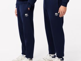 Спортивные хлопковые брюки Lacoste унисекс