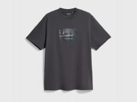 Футболка с принтом, Коричневый