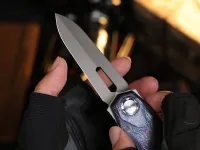 Складной нож Remette Infinite Power, сталь M390, рукоять титан, цвет черно-желтый