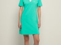 Платье поло с контрастным воротником