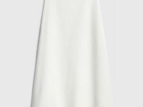 Вязаная юбка миди А-силуэта, Белый