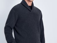 Джемпер прямого силуэта с воротником-стойкой