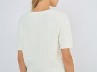 Кардиган с коротким рукавом, Белый