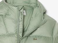 Мужской короткий влагоотталкивающий и ветроустойчивый пуховик Lacoste с капюшоном