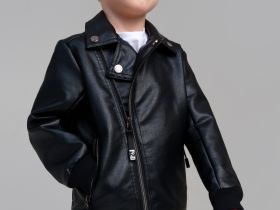 Куртка кожаная для мальчиков