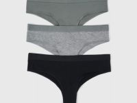 Трусы-бразилиана, 3 шт., Зеленый