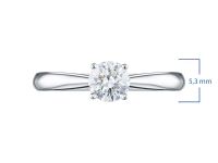 Кольцо из белого золота с бриллиантом э4701кц11210862