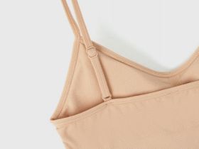 Базовый топ с вкладышами, Бежевый