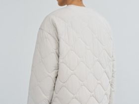 Легкая стёганая утеплённая куртка, Бежевый