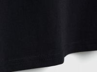 Футболка с принтом для девочек, Черный