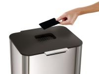 Joseph Joseph Контейнер для мусора с двумя баками 60 л металлик Totem Max Joseph Joseph