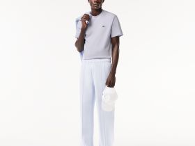 Мужская хлопковая футболка Lacoste с коротким рукавом