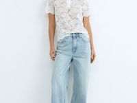 Поло из кружева, Белый