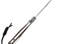 Складной нож CJRB Glacier, сталь AR-RPM9, рукоять сталь/дерево