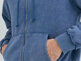 Толстовка на молнии, Синий