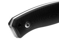 Нож с фиксированным клинком LionSteel M2M, сталь M390, рукоять G10, черный